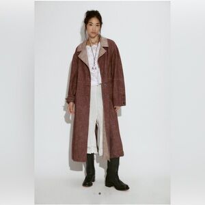 NWT Free People Micah Washed Duster Coat Size Small